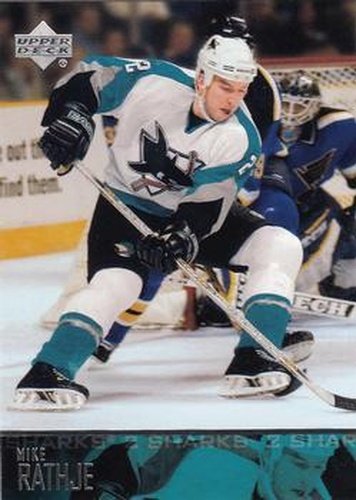 #408 Mike Rathje - San Jose Sharks - 2003-04 Upper Deck Hockey