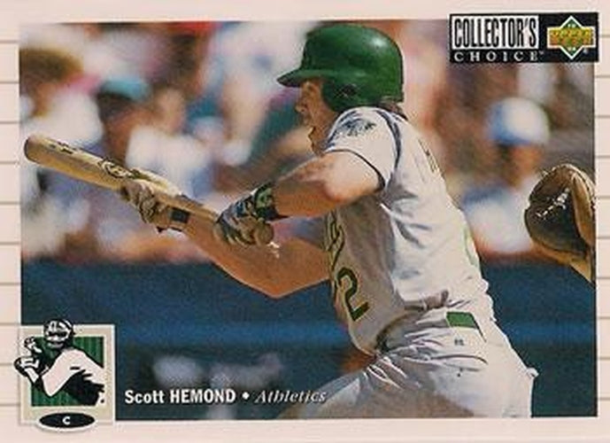 #408 Scott Hemond - Oakland Athletics - 1994 Collector's Choice Baseball