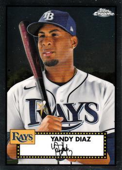 #408 Yandy Diaz - Tampa Bay Rays - 2021 Topps Chrome Platinum Anniversary Baseball