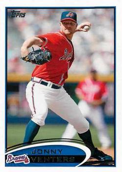 #408 Jonathan Venters - Atlanta Braves - 2012 Topps Baseball