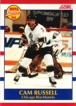 #408 Cam Russell - Chicago Blackhawks - 1990-91 Score Canadian Hockey
