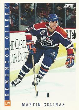 #408 Martin Gelinas - Edmonton Oilers - 1993-94 Score Canadian Hockey
