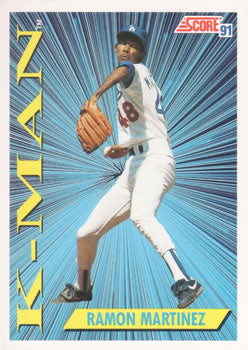 #408 Ramon Martinez - Los Angeles Dodgers - 1991 Score Baseball