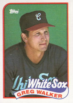 #408 Greg Walker - Chicago White Sox - 1989 Topps Baseball