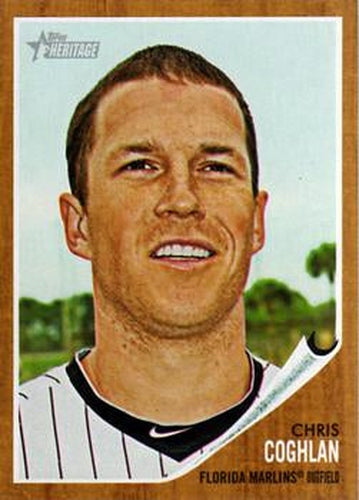 #408 Chris Coghlan - Florida Marlins - 2011 Topps Heritage Baseball