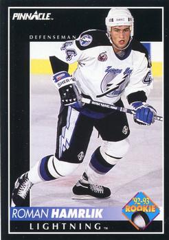 #408 Roman Hamrlik - Tampa Bay Lightning - 1992-93 Pinnacle Canadian Hockey