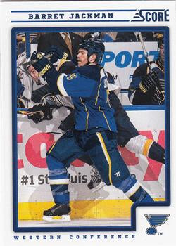 #408 Barret Jackman - St. Louis Blues - 2012-13 Score Hockey