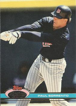 #408 Paul Sorrento - Minnesota Twins - 1991 Stadium Club Baseball
