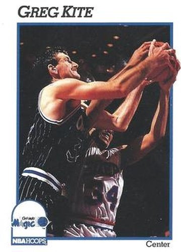 #408 Greg Kite - Orlando Magic - 1991-92 Hoops Basketball