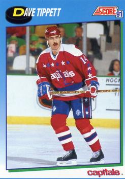 #409 Dave Tippett - Washington Capitals - 1991-92 Score Canadian Hockey