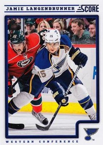 #409 Jamie Langenbrunner - St. Louis Blues - 2012-13 Score Hockey