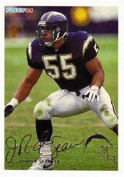 #409 Junior Seau - San Diego Chargers - 1994 Fleer Football