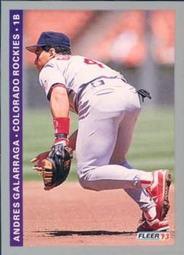 #409 Andres Galarraga - Colorado Rockies - 1993 Fleer Baseball