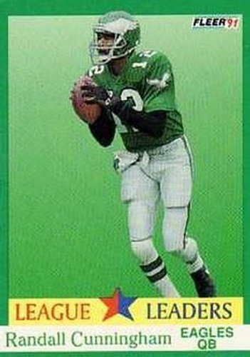 #409 Randall Cunningham - Philadelphia Eagles - 1991 Fleer Football