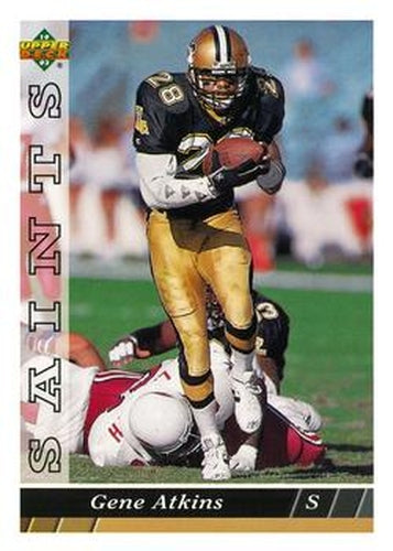 #409 Gene Atkins - New Orleans Saints - 1993 Upper Deck Football