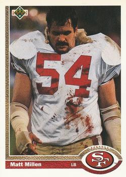 #409 Matt Millen - San Francisco 49ers - 1991 Upper Deck Football
