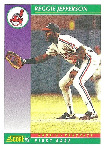 #409 Reggie Jefferson - Cleveland Indians - 1992 Score Baseball