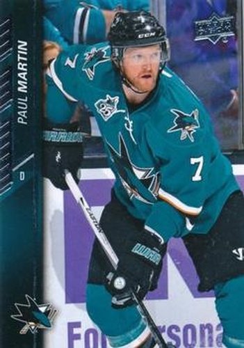 #409 Paul Martin - San Jose Sharks - 2015-16 Upper Deck Hockey