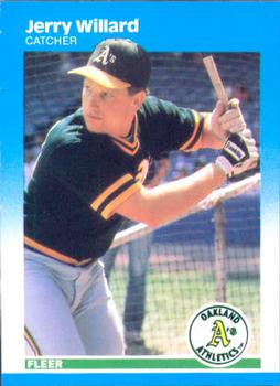 #409 Jerry Willard - Oakland Athletics - 1987 Fleer Baseball