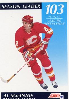 #409 Al MacInnis - Calgary Flames - 1991-92 Score American Hockey
