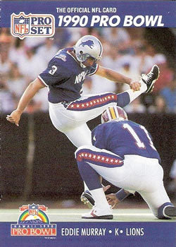 #409 Eddie Murray - Detroit Lions - 1990 Pro Set Football