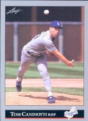 #409 Tom Candiotti - Los Angeles Dodgers - 1992 Leaf Baseball