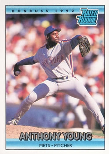 #409 Anthony Young - New York Mets - 1992 Donruss Baseball