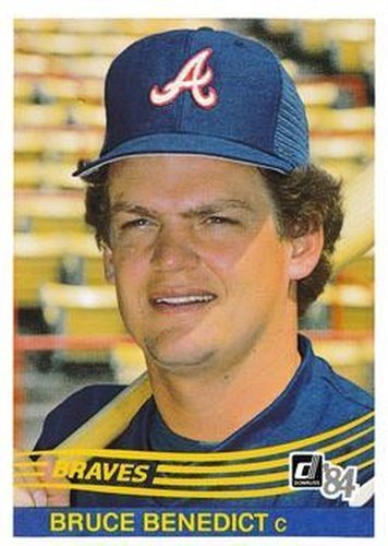 #409 Bruce Benedict - Atlanta Braves - 1984 Donruss Baseball