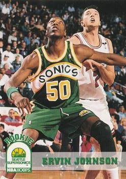 #409 Ervin Johnson - Seattle SuperSonics - 1993-94 Hoops Basketball