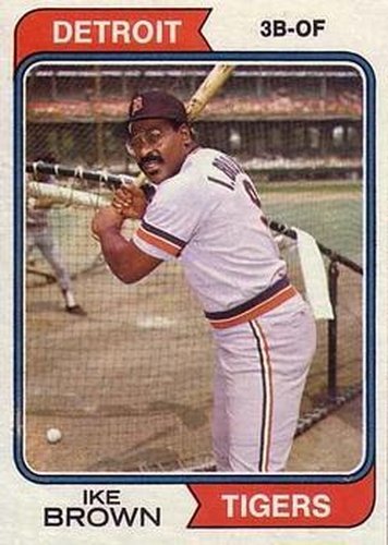 #409 Ike Brown - Detroit Tigers - 1974 Topps Baseball