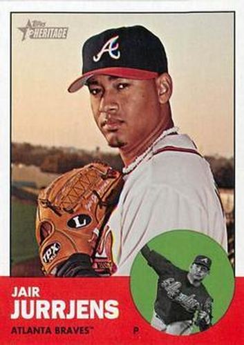 #409 Jair Jurrjens - Atlanta Braves - 2012 Topps Heritage Baseball