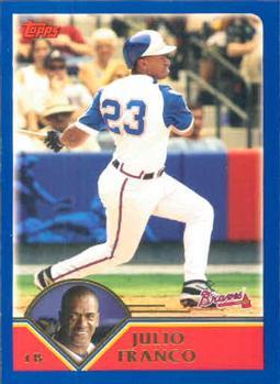 #409 Julio Franco - Atlanta Braves - 2003 Topps Baseball