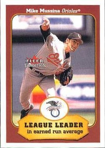 #409 Mike Mussina - Baltimore Orioles - 2001 Fleer Tradition Baseball