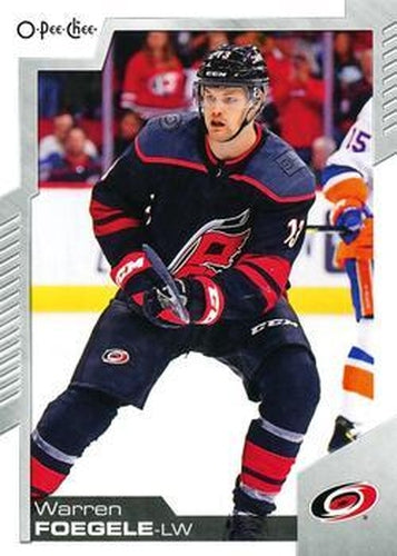 #409 Warren Foegele - Carolina Hurricanes - 2020-21 O-Pee-Chee Hockey