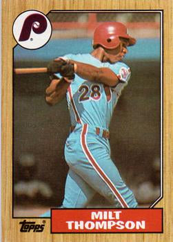 #409 Milt Thompson - Philadelphia Phillies - 1987 Topps Baseball