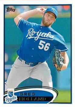 #409 Greg Holland - Kansas City Royals - 2012 Topps Baseball