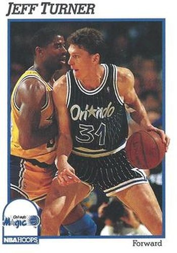 #409 Jeff Turner - Orlando Magic - 1991-92 Hoops Basketball