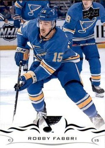 #409 Robby Fabbri - St. Louis Blues - 2018-19 Upper Deck Hockey