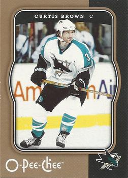#409 Curtis Brown - San Jose Sharks - 2007-08 O-Pee-Chee Hockey