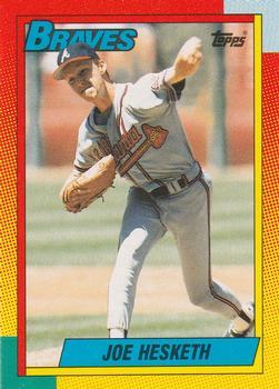 #40T Joe Hesketh - Atlanta Braves - 1990 Topps Traded Baseball