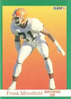 #40 Frank Minnifield - Cleveland Browns - 1991 Fleer Football