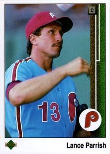 #240 Lance Parrish - Philadelphia Phillies - 1989 Upper Deck Baseball