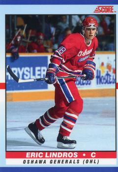 #40 Eric Lindros - Oshawa Generals - 1990-91 Score Young Superstars Hockey