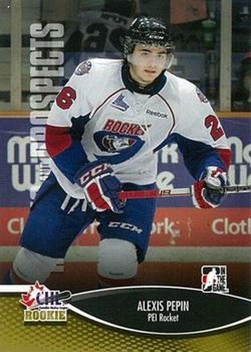 #40 Alexis Pepin - Prince Edward Island Rocket - 2012-13 In The Game Heroes and Prospects Hockey