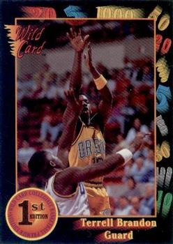 #40 Terrell Brandon - Oregon Ducks - 1991-92 Wild Card Basketball
