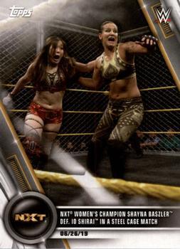 #40 NXT Women's Champion Shayna Baszler def. Io Shirai in a Steel Cage Match - 2020 Topps WWE Women's Division Wrestling