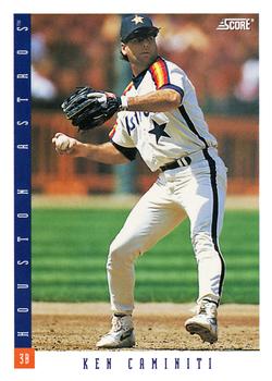 #40 Ken Caminiti - Houston Astros - 1993 Score Baseball