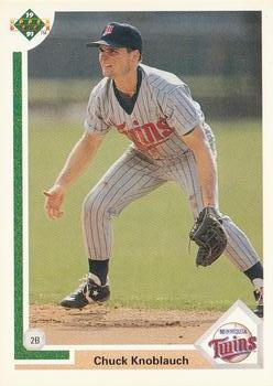 #40 Chuck Knoblauch - Minnesota Twins - 1991 Upper Deck Baseball