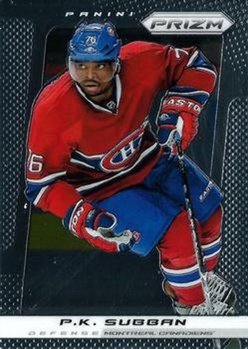 #40 P.K. Subban - Montreal Canadiens - 2013-14 Panini Prizm Hockey