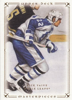 #40 Rick Vaive - Toronto Maple Leafs - 2008-09 Upper Deck Masterpieces Hockey